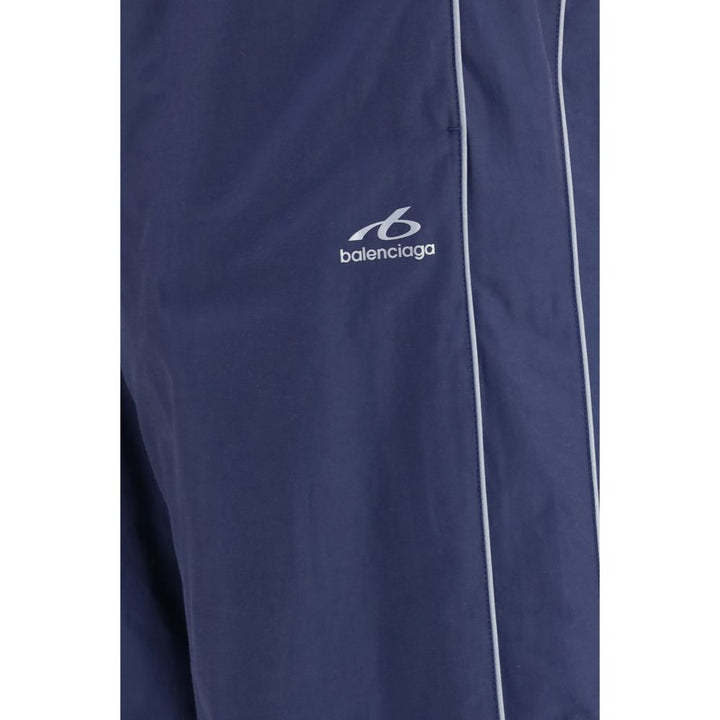 Balenciaga Blue Cotton Athletic Pants
