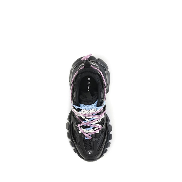 Balenciaga Black Polyester Athletic Sneakers