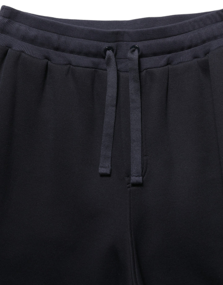 Dolce & Gabbana Black Drawstring Viscose Jogger Men Sweatpants Pants