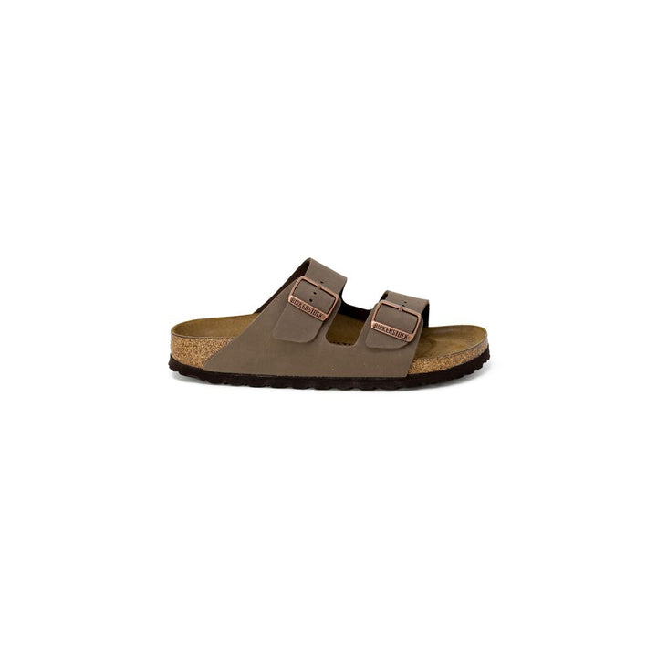 Birkenstock Brown Leather Slippers