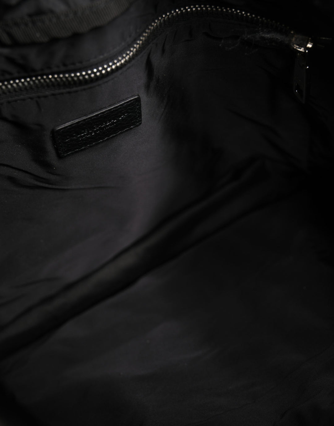 Dolce & Gabbana Black White Striped Polyester Drawstring Backpack Men Bag