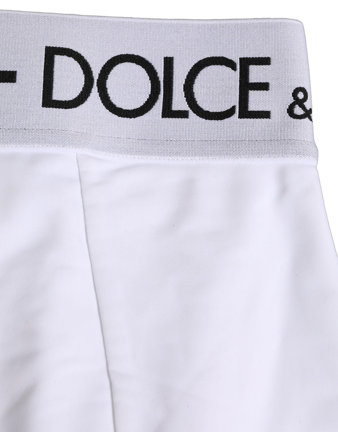 Dolce & Gabbana White Logo Waistband Coulotte Panty Underwear