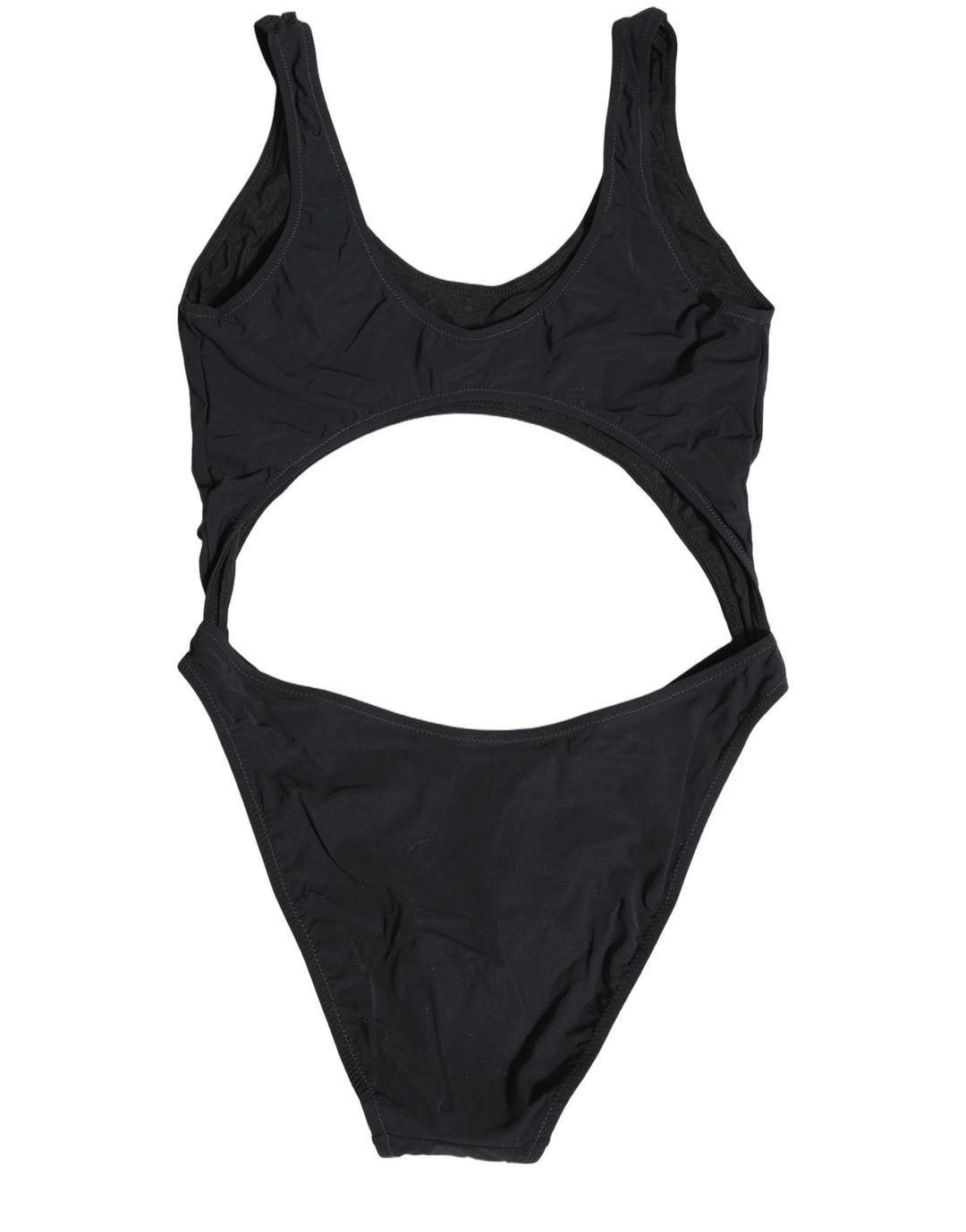 Dolce & Gabbana Black Cutout Logo One Piece Swimsuit Swimwear
