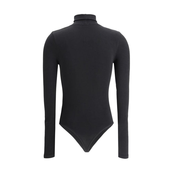 Wolford Black Cotton Bodysuit