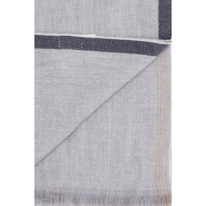 Brunello Cucinelli Gray Cashmere Scarf