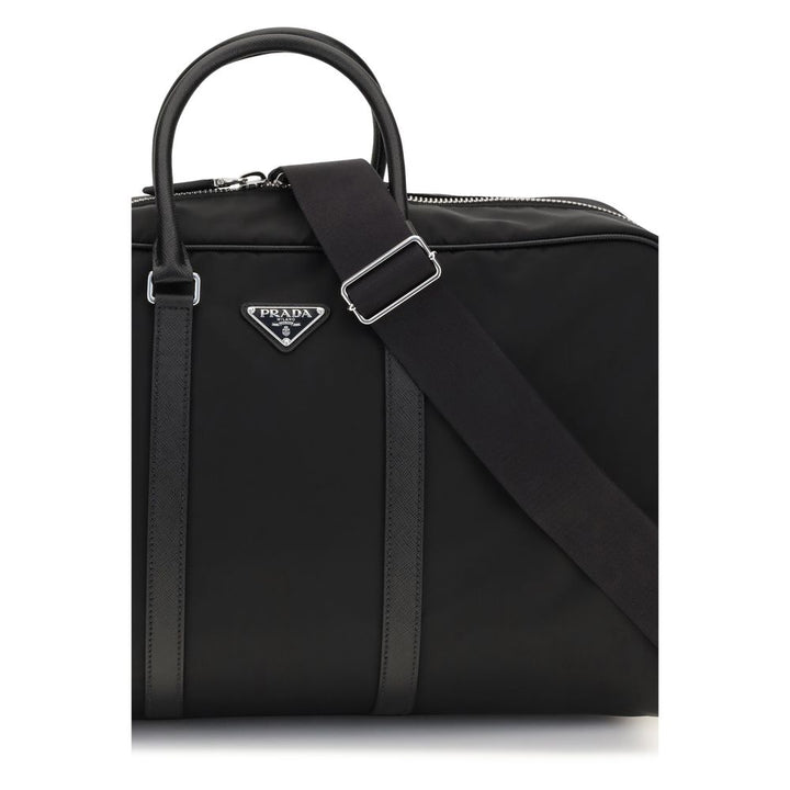 Prada Black Recycled Polyamide Luggage And Travel