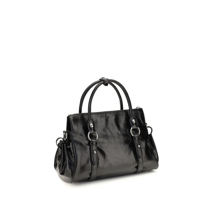 Miu Miu Black Calf Leather Bos Taurus Handbag