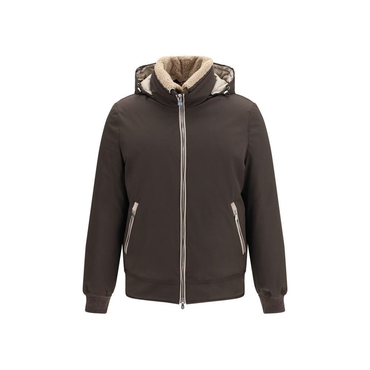 Brunello Cucinelli Brown Polyamide Shell Jacket