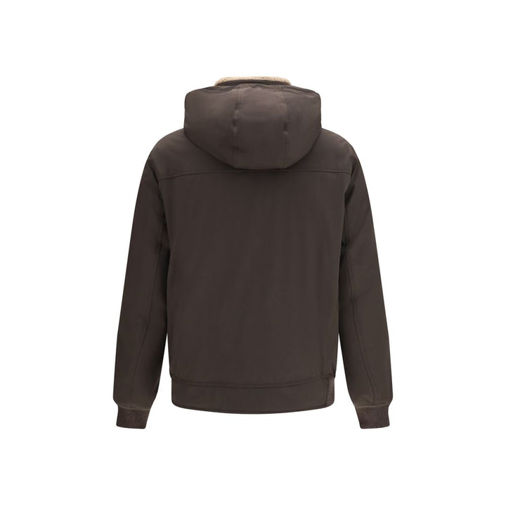 Brunello Cucinelli Brown Polyamide Shell Jacket