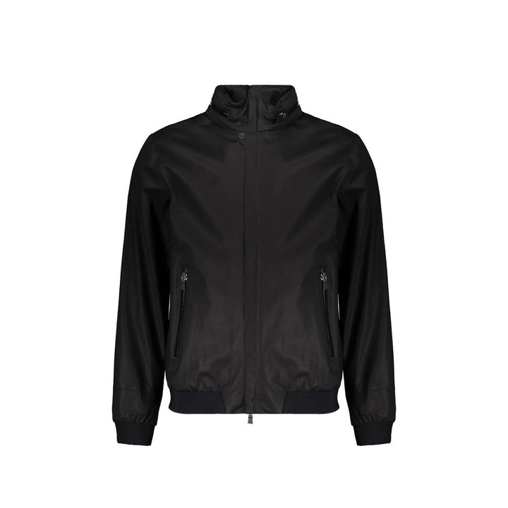 Herno Black Cotton Bomber