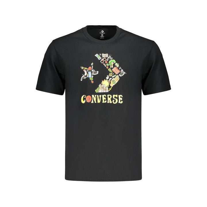 Converse Black Cotton Men's T-Shirt
