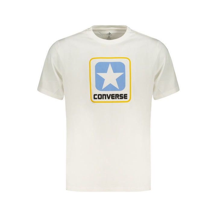 Converse White Cotton Men's T-Shirt