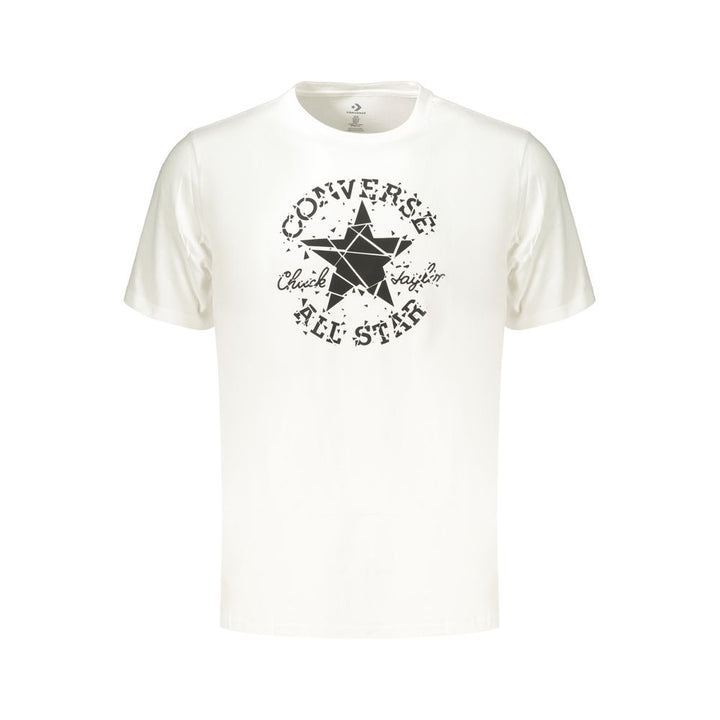 Converse White Cotton Men's T-Shirt