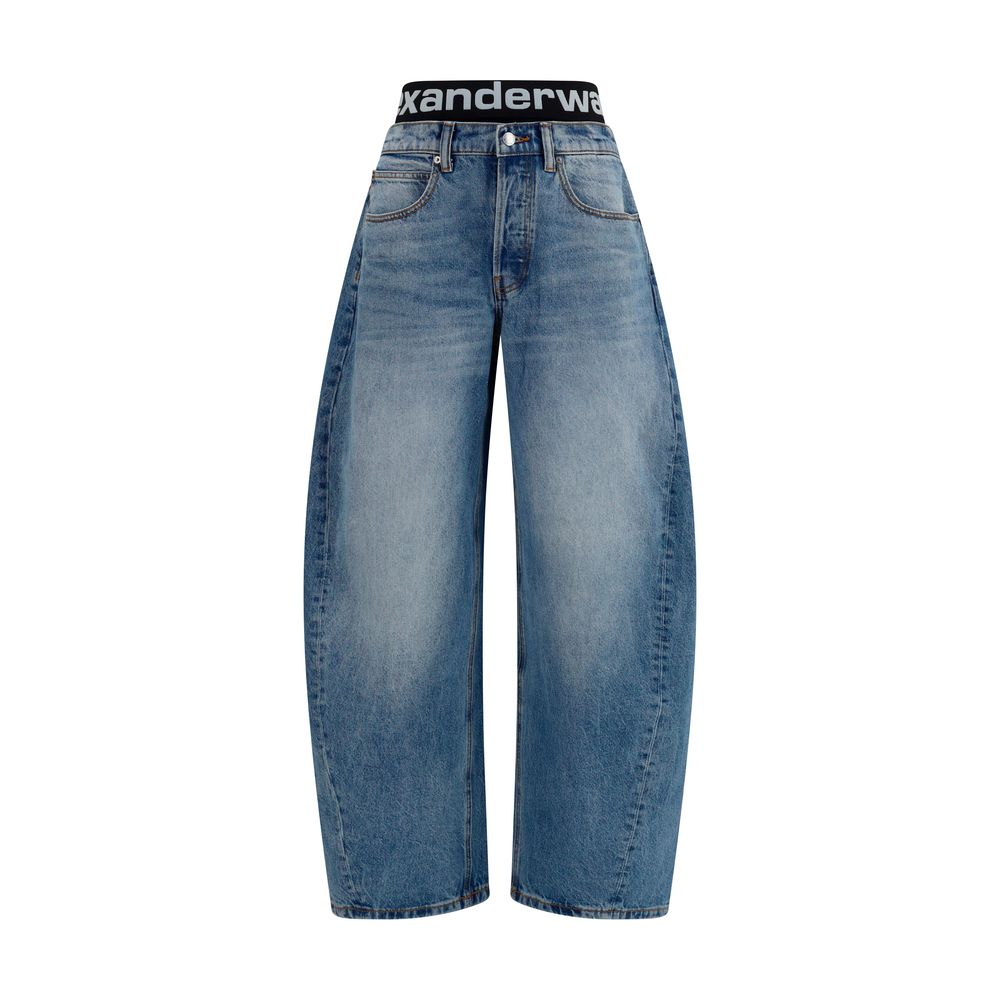 Alexander Wang Blue Cotton Relaxed Fit Jeans – SEYMAYKA