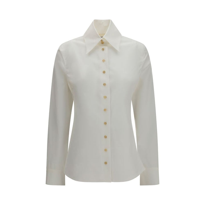 Khaite White Cotton Shirt