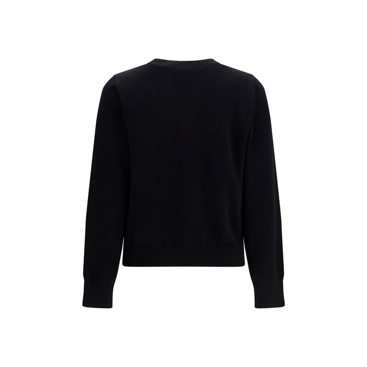 Ganni Black Cotton Sweatshirt