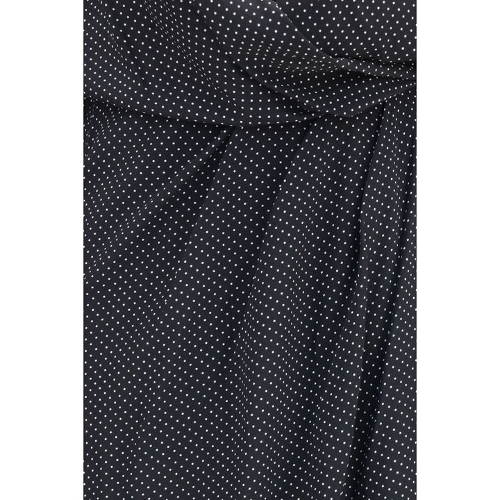 SA SU PHI Black Silk Long Dress