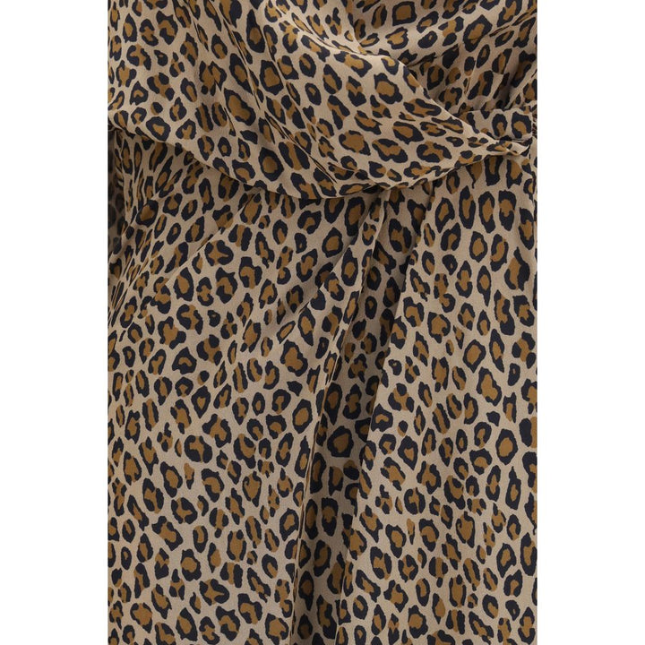 SA SU PHI Beige Silk Long Dress