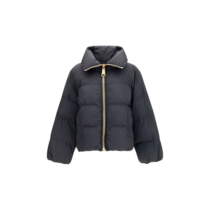 Balmain Black Viscose Full-Length Jacket