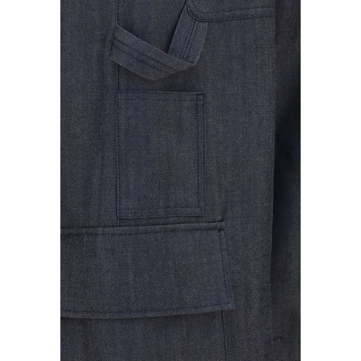 Balenciaga Blue Wool Oves Aries Cargo Pants