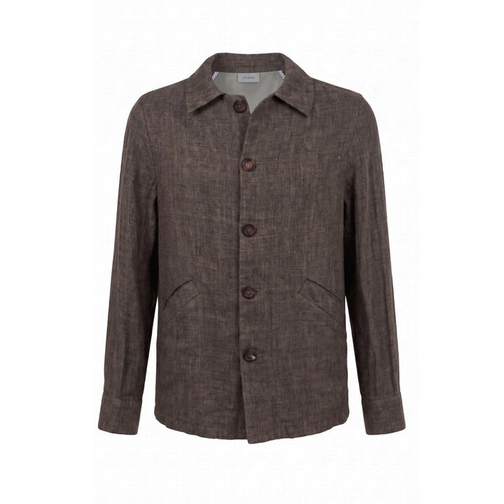 Malo Grey Linen Men's Jacket