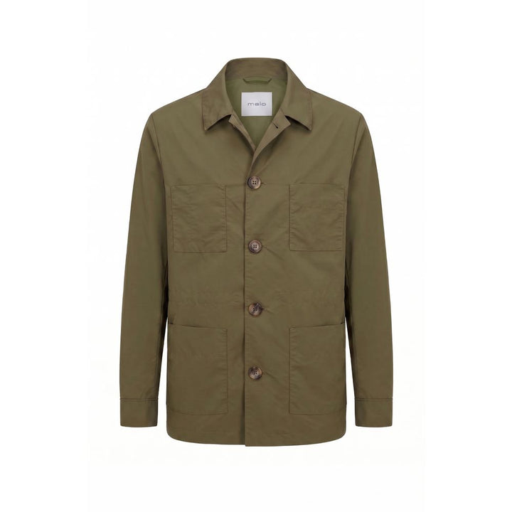 Malo Green Nylon Men Jacket
