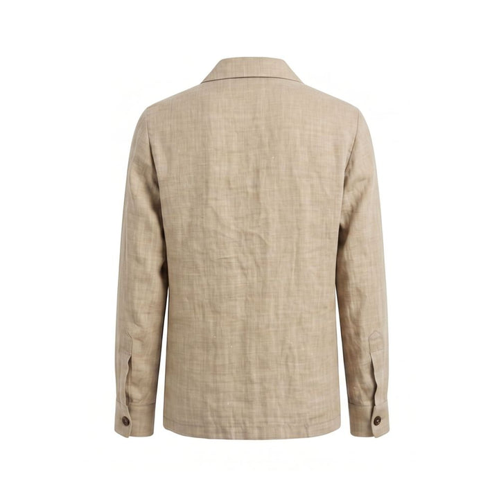 Malo Beige Linen Men Jacket