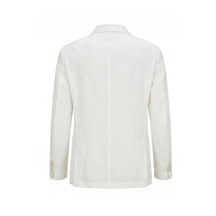 Malo White Linen Men's Jacket
