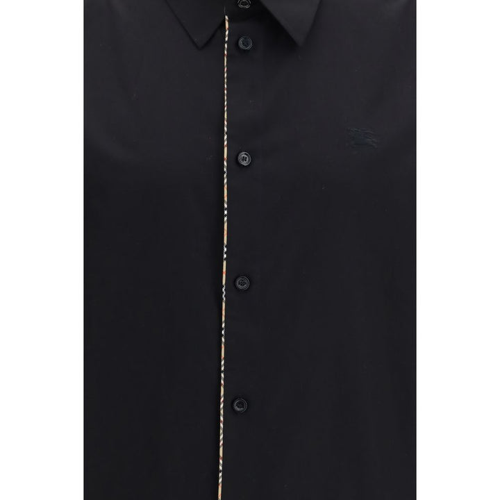 Burberry Black Cotton Dress Shirt