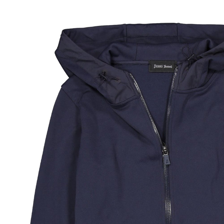 Herno Blue Cotton Sweatshirt