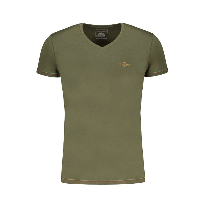 Aeronautica Militare Verde Cotton Men's T-Shirt