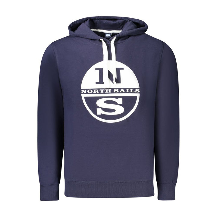 North Sails Blue Cotton Men's Hoodie