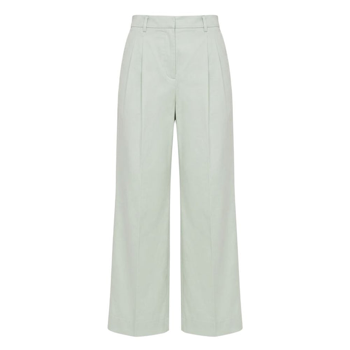 Malo Green Cotton Women Pants