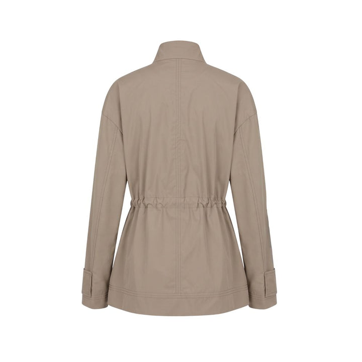 Malo Brown Cotton Women Jacket