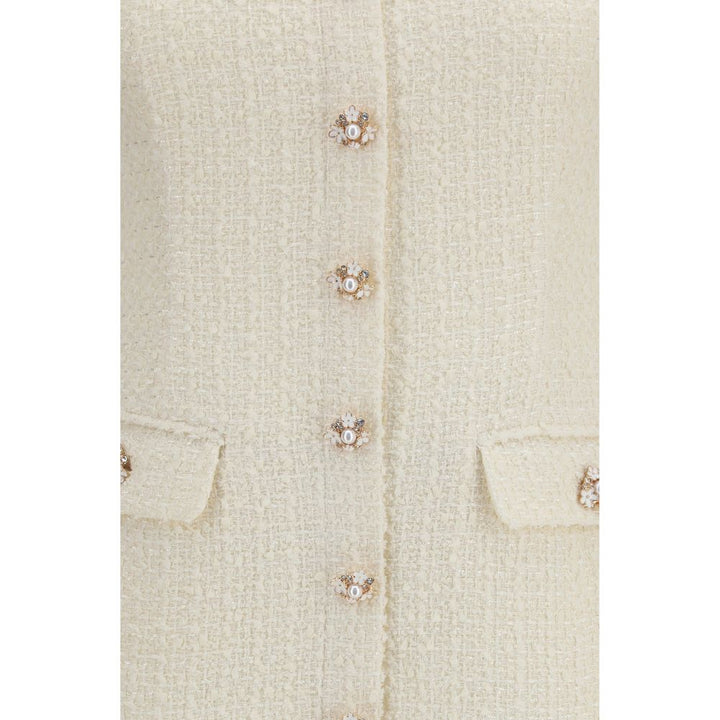 Self-Portrait Beige Polyester Casual Dress