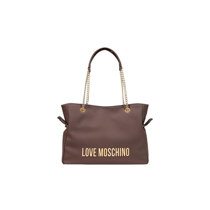 Love Moschino Brown Polyester Handbag