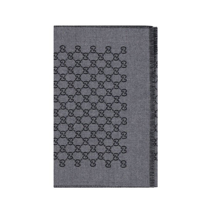 Gucci Gray Wool Oves Aries Scarf