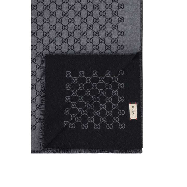 Gucci Gray Wool Oves Aries Scarf