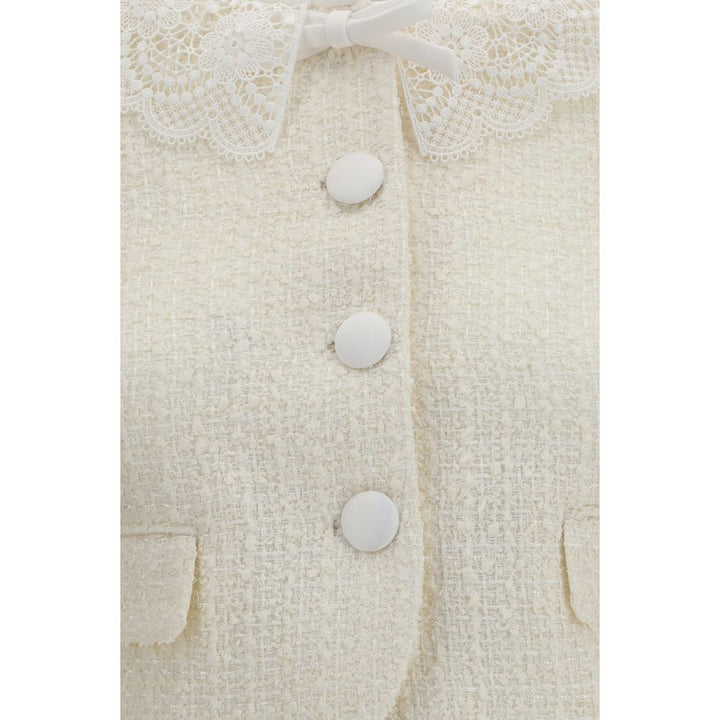 Self-Portrait Beige Polyester Full-Length Jacket