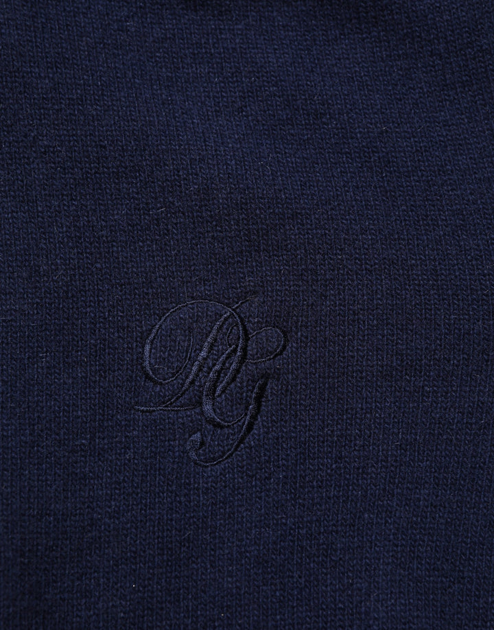 Dolce & Gabbana Blue Wool Knit Turtleneck Pullover Sweater
