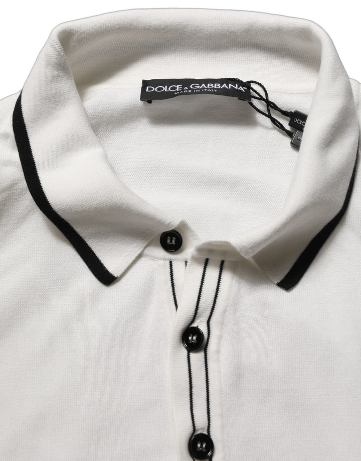 Dolce & Gabbana Black Leaf Print Silk Men Crew Neck T-shirt