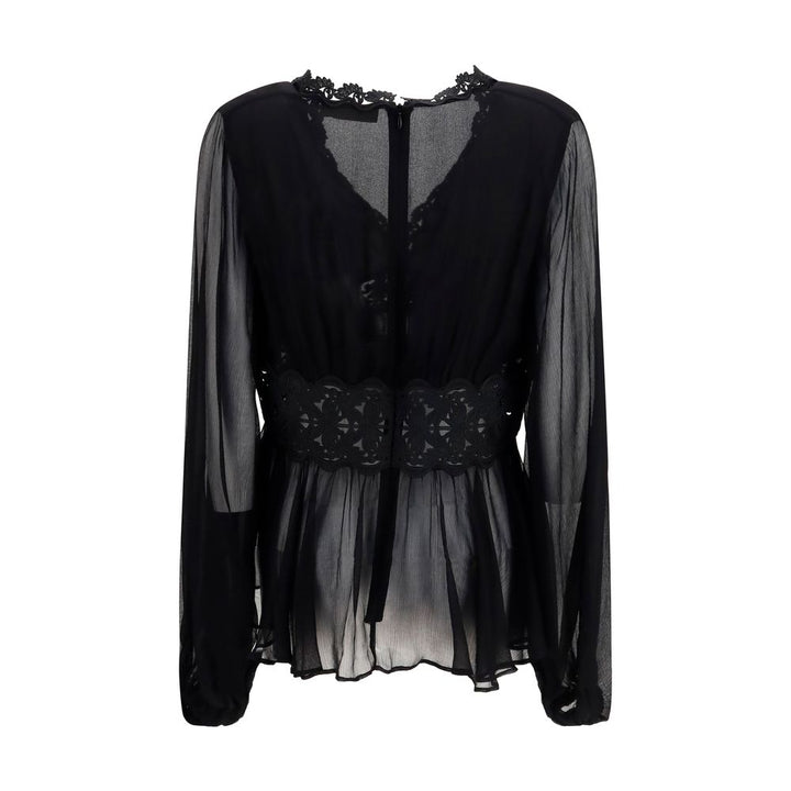 Zimmermann Black Viscose Blouse