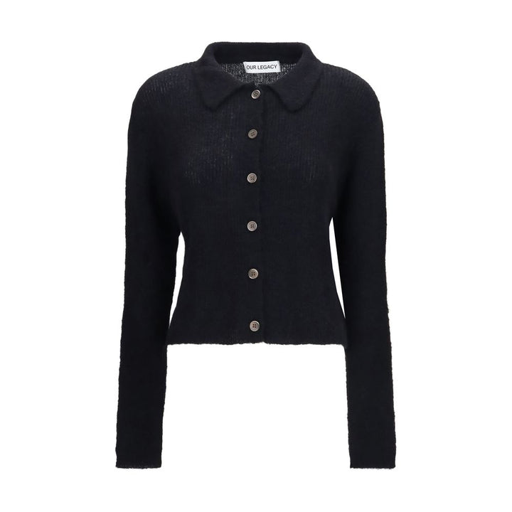 Our Legacy Black Alpaca Vicugna Pacos Polo Shirt