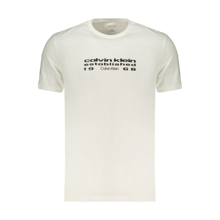 Calvin Klein White Cotton Men's T-Shirt