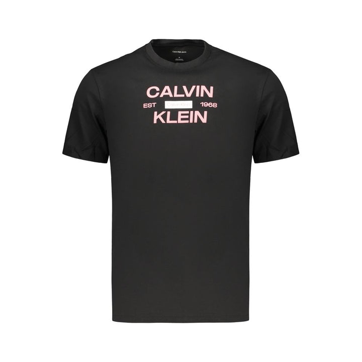 Calvin Klein Black Cotton Men's T-Shirt