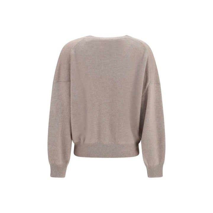 Lisa Yang Beige Cashmere Sweater