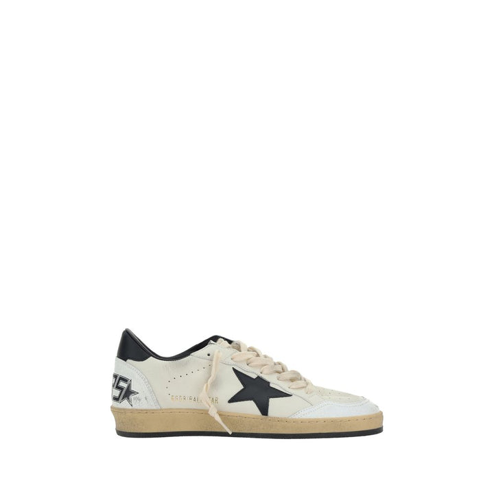Golden Goose White Calf Leather Bos Taurus Athletic Sneakers