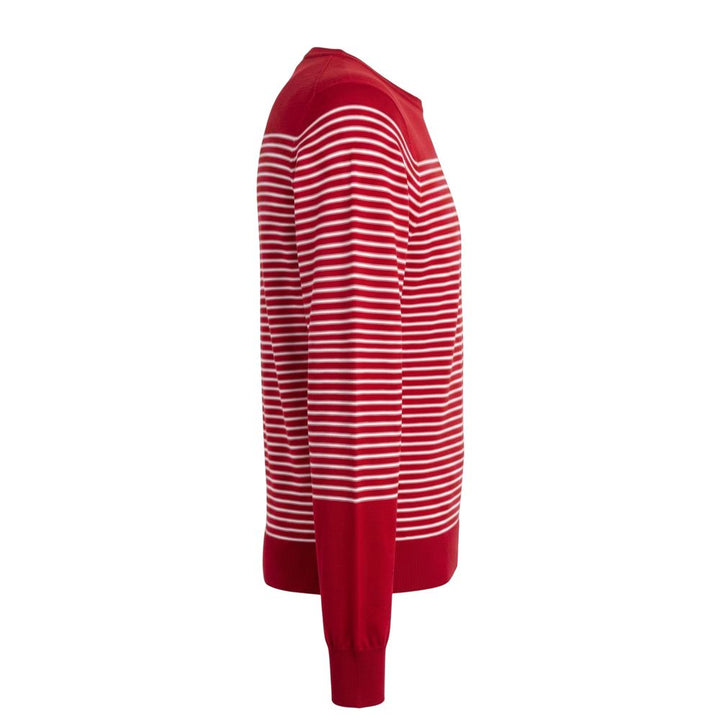 Malo Red Cotton Men Sweater