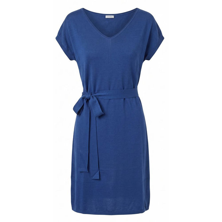 Malo Blue Silk Women Dress
