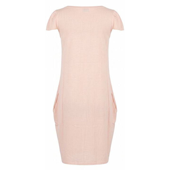 Malo Pink Cotton Women Dress